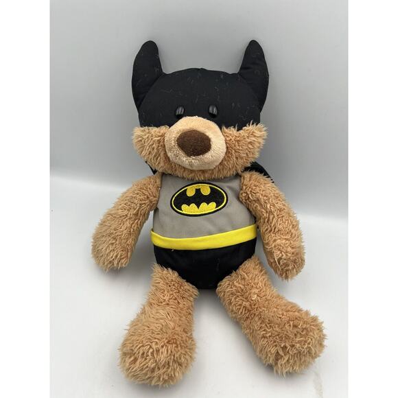 Large Gund Batman Plush Teddy Bear 21” Long Used - Picture 1 of 6